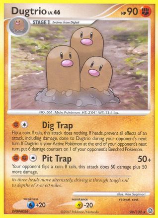 Dugtrio (24/132) [Secret Wonders] Reverse Holofoil - Rare