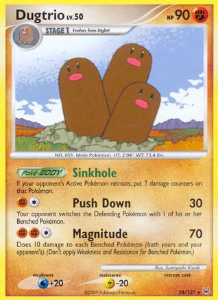 Dugtrio (24/127) [Platinum] - Rare