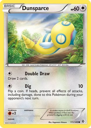 Dunsparce (111/149) [Boundaries Crossed] Reverse Holofoil - Common