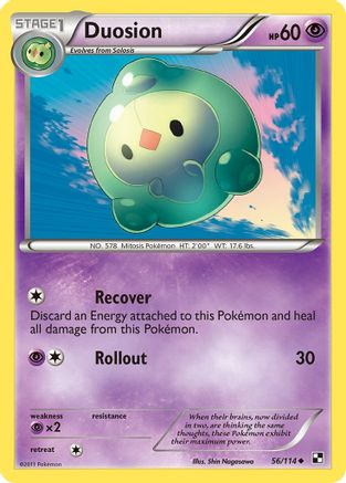 Duosion (56/114) [Black and White] Reverse Holofoil - Uncommon