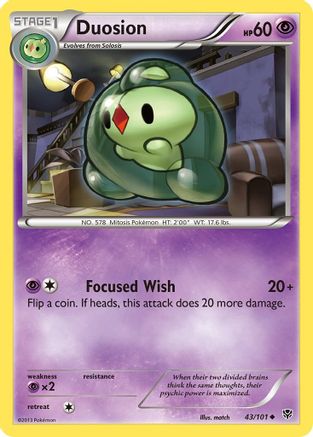 Duosion (43/101) [Plasma Blast] Reverse Holofoil - Uncommon