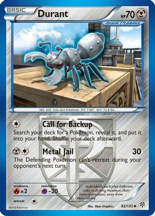 Durant (Team Plasma) (92/135) [Plasma Storm] - Uncommon