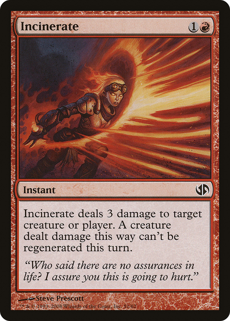 Incinerate (DD2-051) [Duel Decks: Jace vs. Chandra]