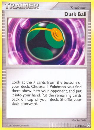 Dusk Ball (110/123) [Mysterious Treasures] Reverse Holofoil - Uncommon