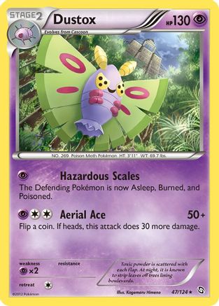 Dustox (47/124) [Dragons Exalted] Reverse Holofoil - Rare