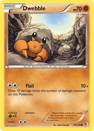 Dwebble (84/149) [Boundaries Crossed] Reverse Holofoil - Common