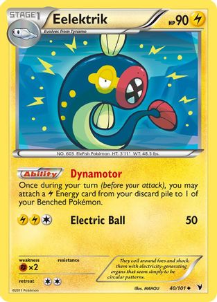 Eelektrik (040/101) [Noble Victories] Reverse Holofoil - Uncommon
