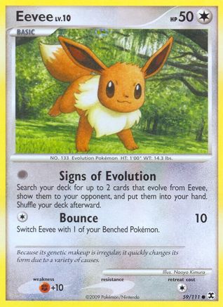 Eevee (059/111) [Rising Rivals] Reverse Holofoil - Common
