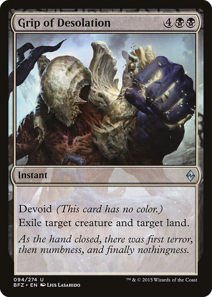 Grip of Desolation (BFZ-094) [Battle for Zendikar]
