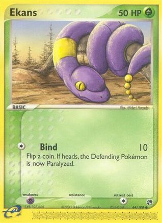 Ekans (064/100) [Sandstorm] Reverse Holofoil - Common