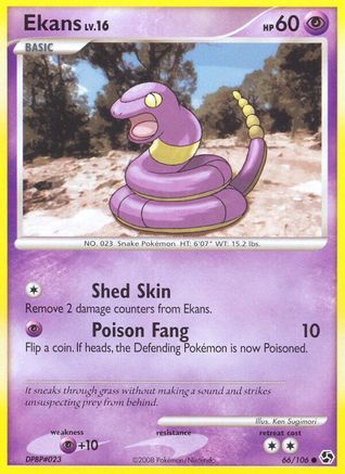 Ekans (066/106) [Great Encounters] Reverse Holofoil - Common