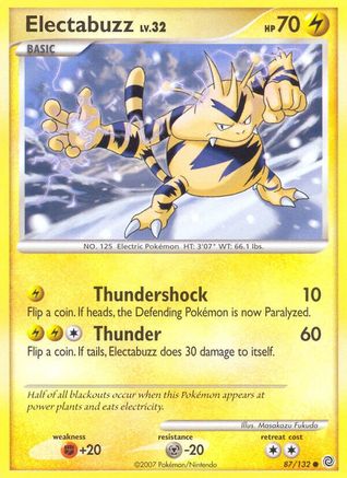 Electabuzz (087/132) [Secret Wonders] Reverse Holofoil - Common