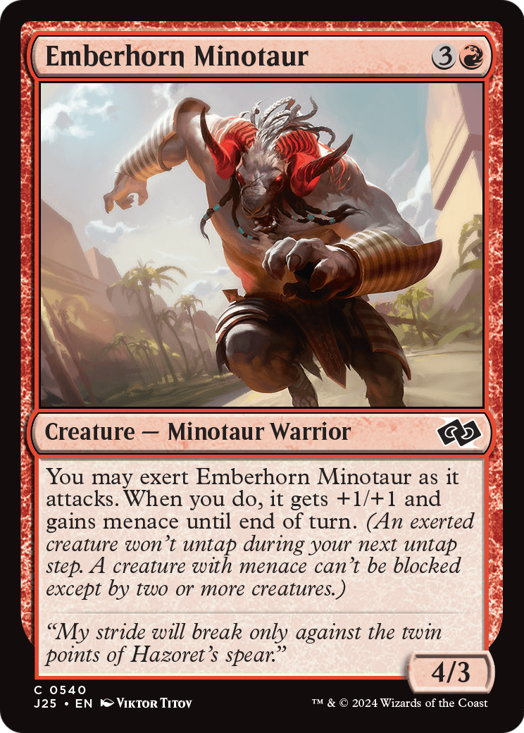 Emberhorn Minotaur (J25-540) [Foundations Jumpstart]