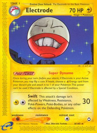 Electrode (8/147) [Aquapolis] Reverse Holofoil - Rare