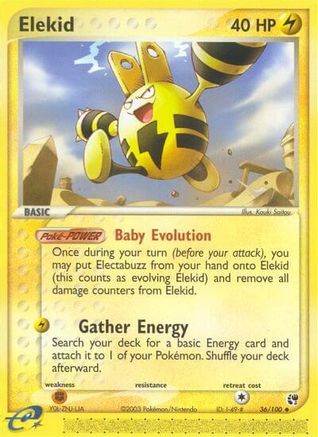 Elekid (36/100) [Sandstorm] Reverse Holofoil - Uncommon