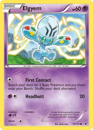 Elgyem (55/101) [Noble Victories] Reverse Holofoil - Common