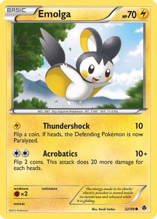 Emolga (32/98) [Emerging Powers] - Common