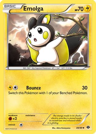 Emolga (049/99) [Next Destinies] Reverse Holofoil - Uncommon