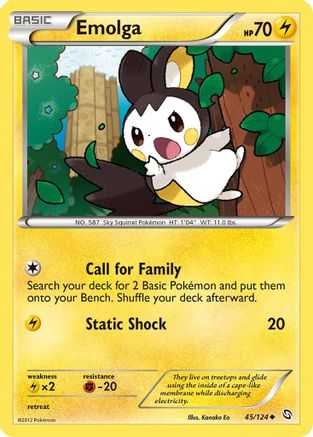 Emolga (45/124) [Dragons Exalted] - Uncommon