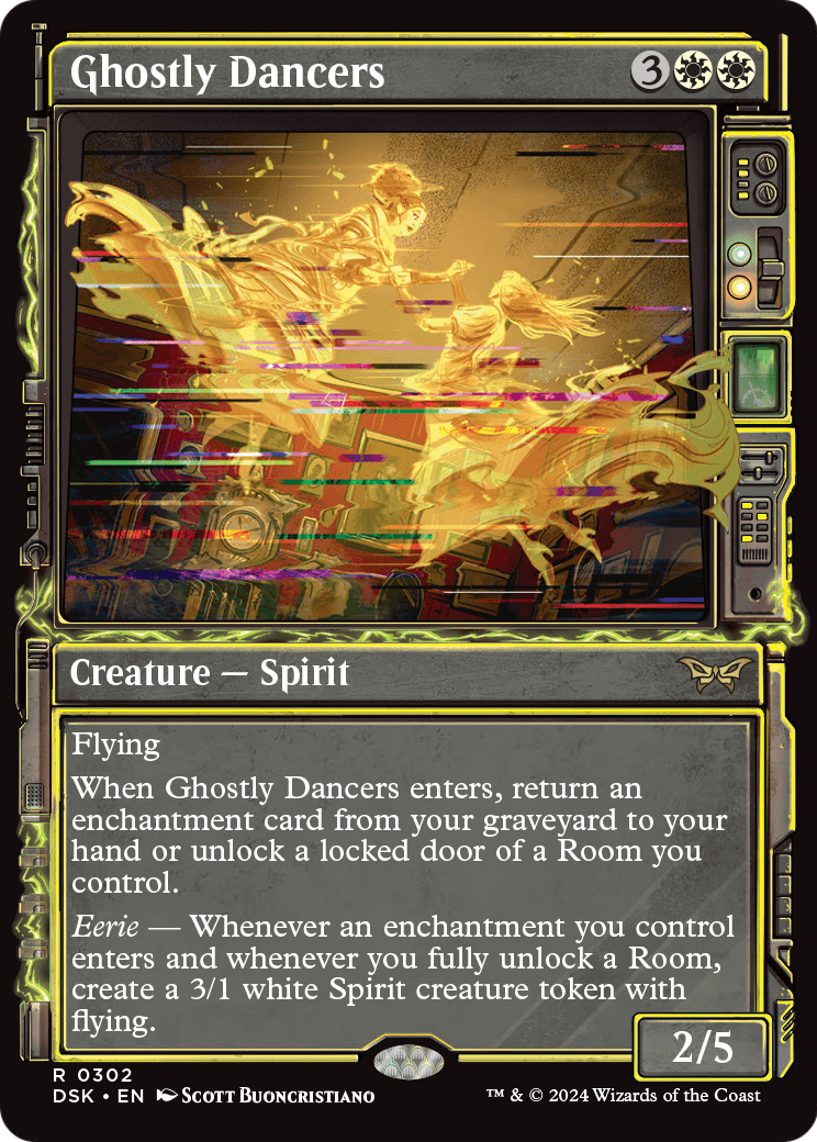 Ghostly Dancers (Showcase) (DSK-302) [Duskmourn: House of Horror] Foil