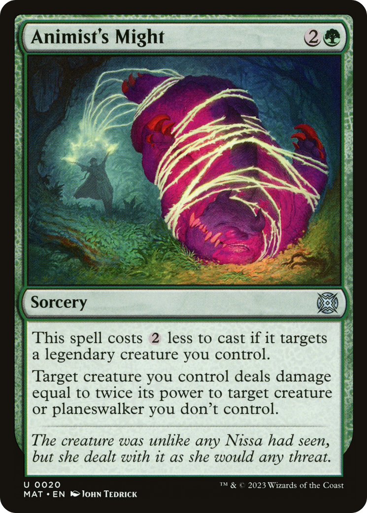 Animist's Might (MAT-020) [March of the Machine: The Aftermath] Foil
