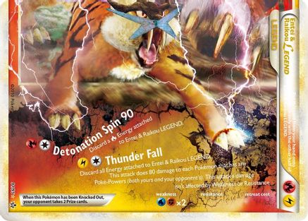 Entei & Raikou Legend (bottom) (91/95) [Unleashed] Holofoil - Ultra Rare