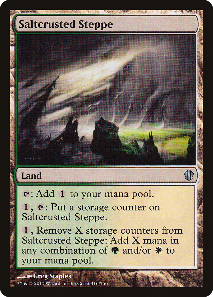 Saltcrusted Steppe (C13-316) [Commander 2013]