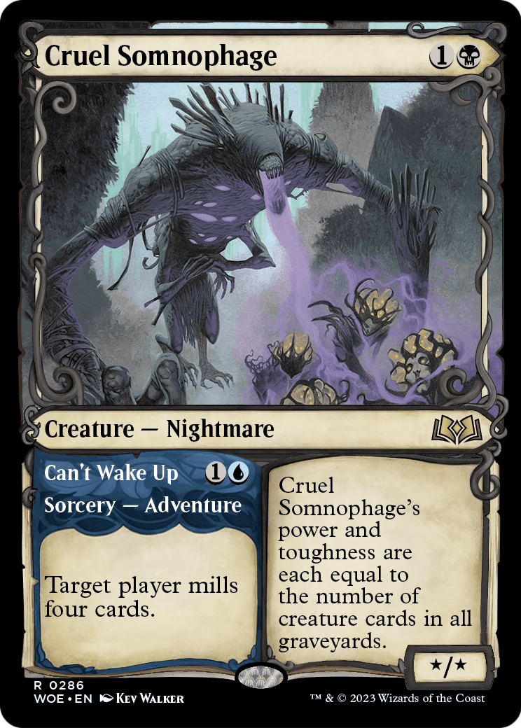 Cruel Somnophage (Showcase) (WOE-286) [Wilds of Eldraine]