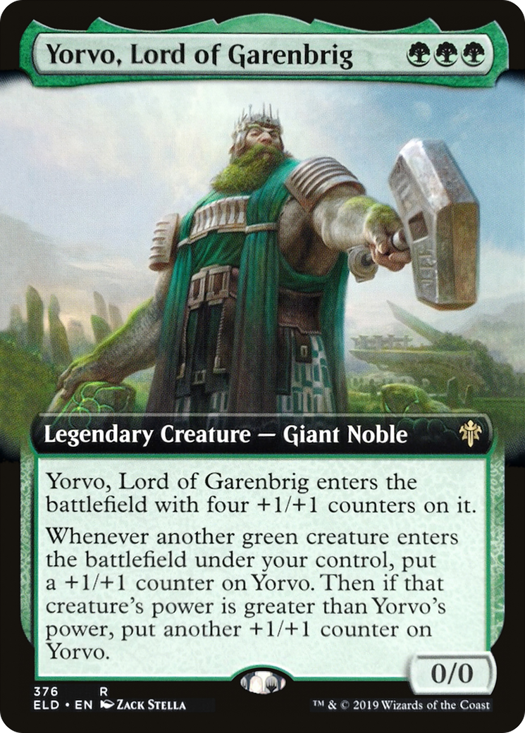 Yorvo, Lord of Garenbrig (Extended Art) (ELD-376) [Throne of Eldraine] Foil