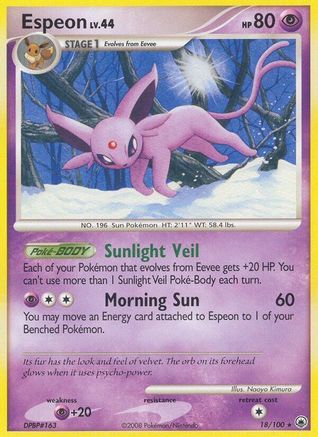 Espeon (018/100) [Majestic Dawn] Reverse Holofoil - Rare