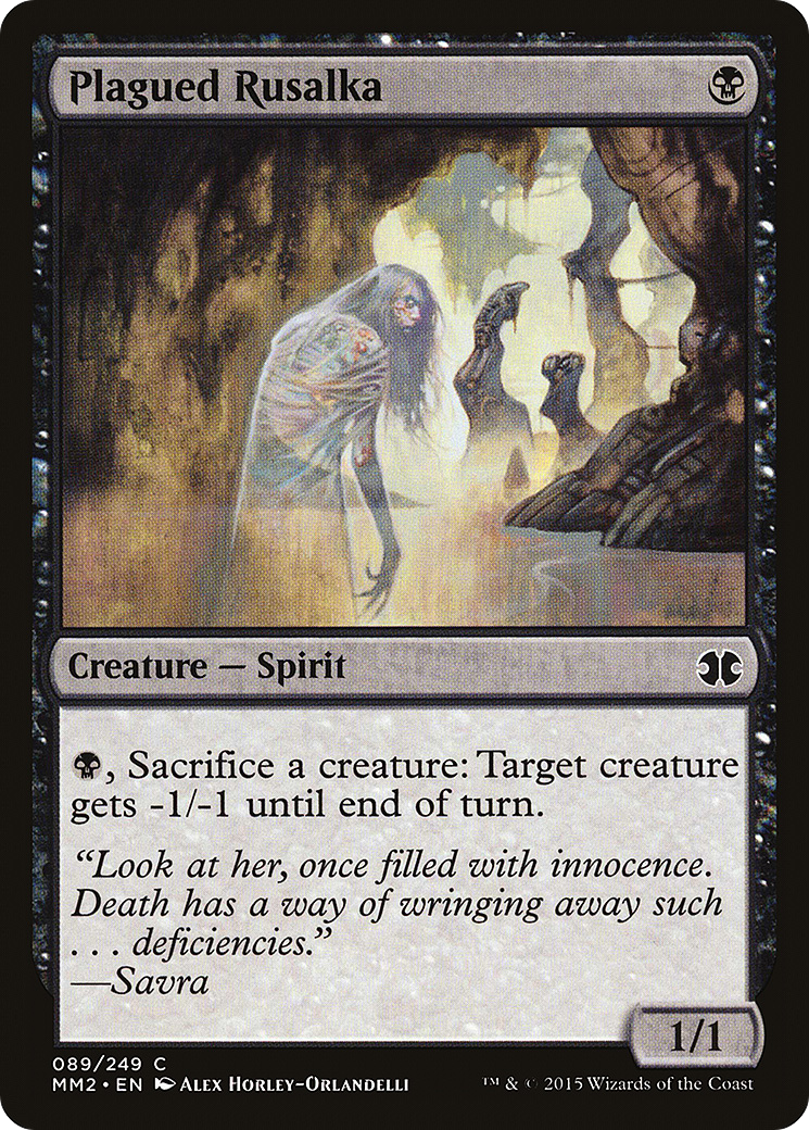 Plagued Rusalka (MM2-089) [Modern Masters 2015] Foil