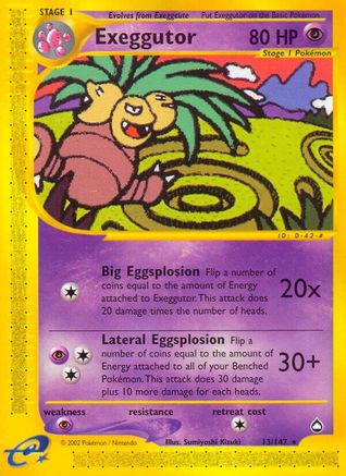 Exeggutor (13/147) [Aquapolis] - Rare