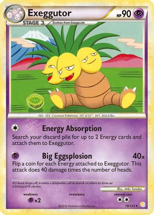Exeggutor (018/123) [HeartGold SoulSilver] Reverse Holofoil - Rare