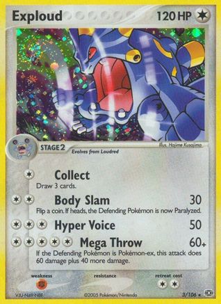Exploud (3/106) [Emerald] - Holo Rare
