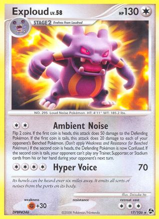 Exploud (17/106) [Great Encounters] Reverse Holofoil - Rare