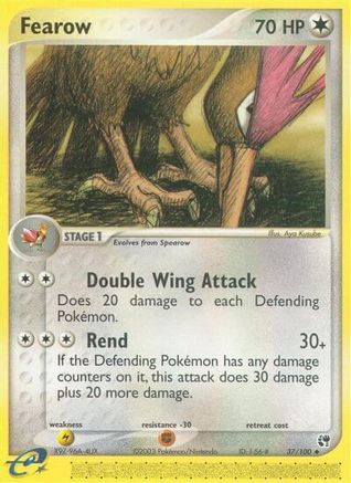 Fearow (37/100) [Sandstorm] Reverse Holofoil - Uncommon