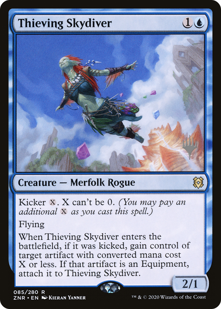 Thieving Skydiver (PPZNR-085) [Promo Pack: Zendikar Rising Promos]