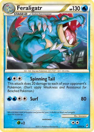 Feraligatr (25/95) [Call of Legends] Reverse Holofoil - Rare