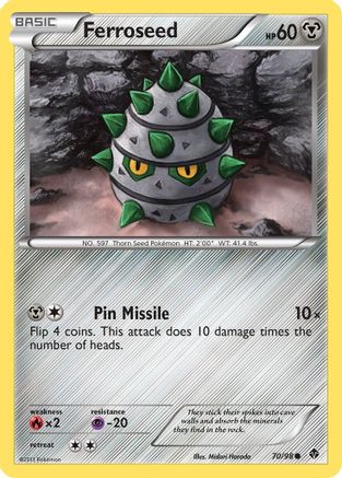 Ferroseed (70/98) [Emerging Powers] Reverse Holofoil - Common