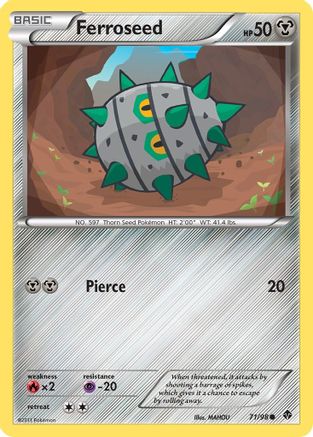 Ferroseed (71/98) [Emerging Powers] Reverse Holofoil - Common