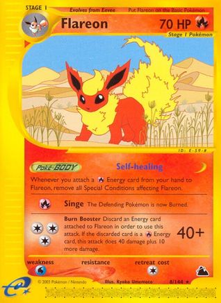 Flareon (8/144) [Skyridge] - Rare