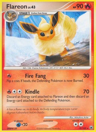 Flareon (19/100) [Majestic Dawn] Reverse Holofoil - Rare
