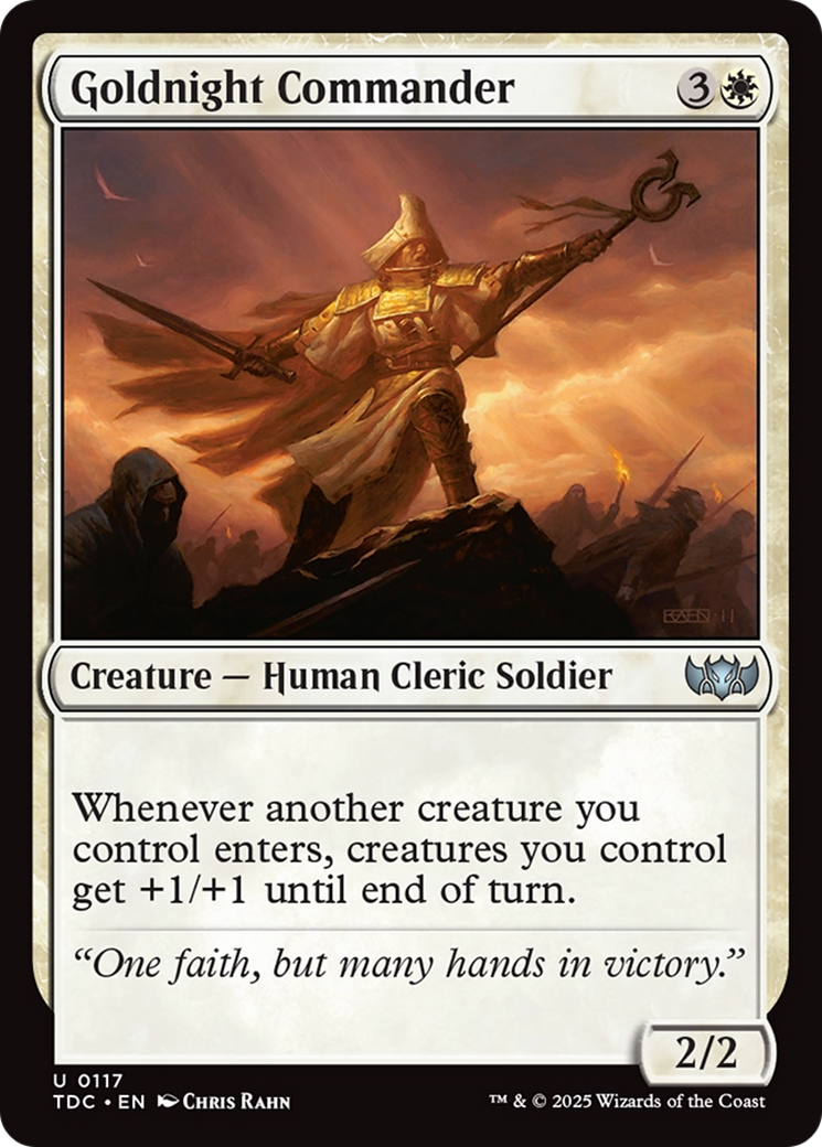Goldnight Commander (TDC-117) [Commander: Tarkir: Dragonstorm]
