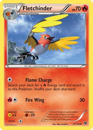 Fletchinder (27/146) [XY Base Set] - Uncommon
