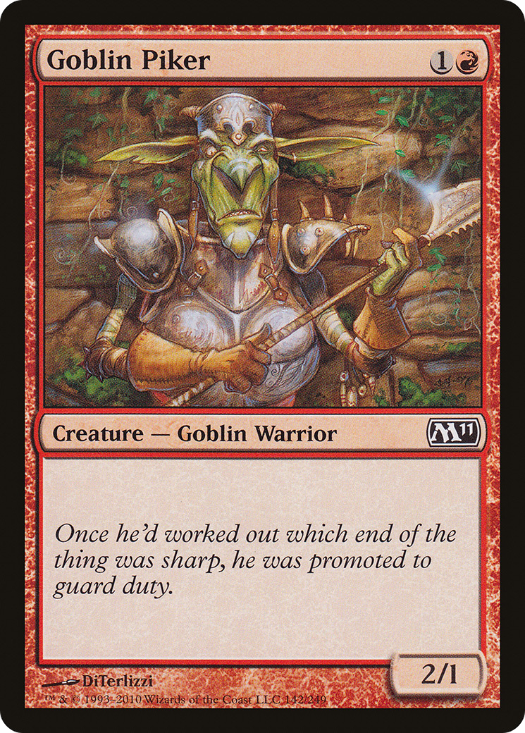 Goblin Piker (M11-142) [Magic 2011]