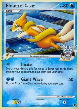 Floatzel GL (4/111) [Rising Rivals] Reverse Holofoil - Holo Rare