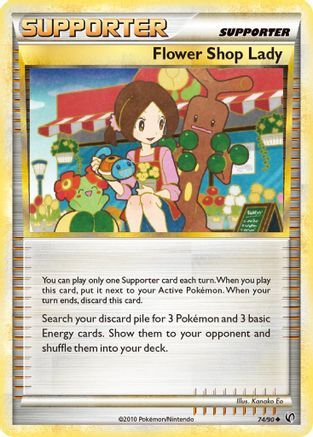 Flower Shop Lady (074/90) [Undaunted] Reverse Holofoil - Uncommon