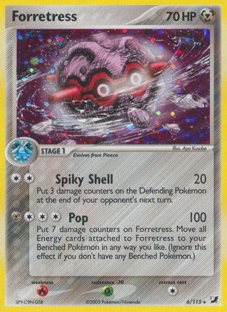 Forretress (6/115) [Unseen Forces] Holofoil - Holo Rare