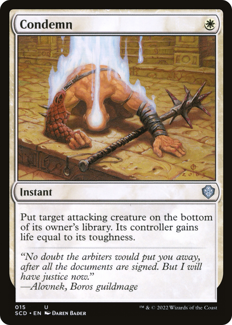 Condemn (SCD-015) [Starter Commander Decks]