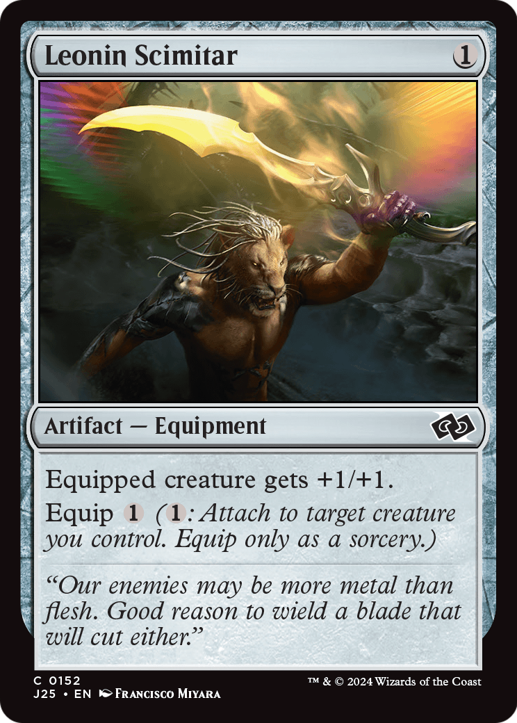 Leonin Scimitar (J25-152) [Foundations Jumpstart]